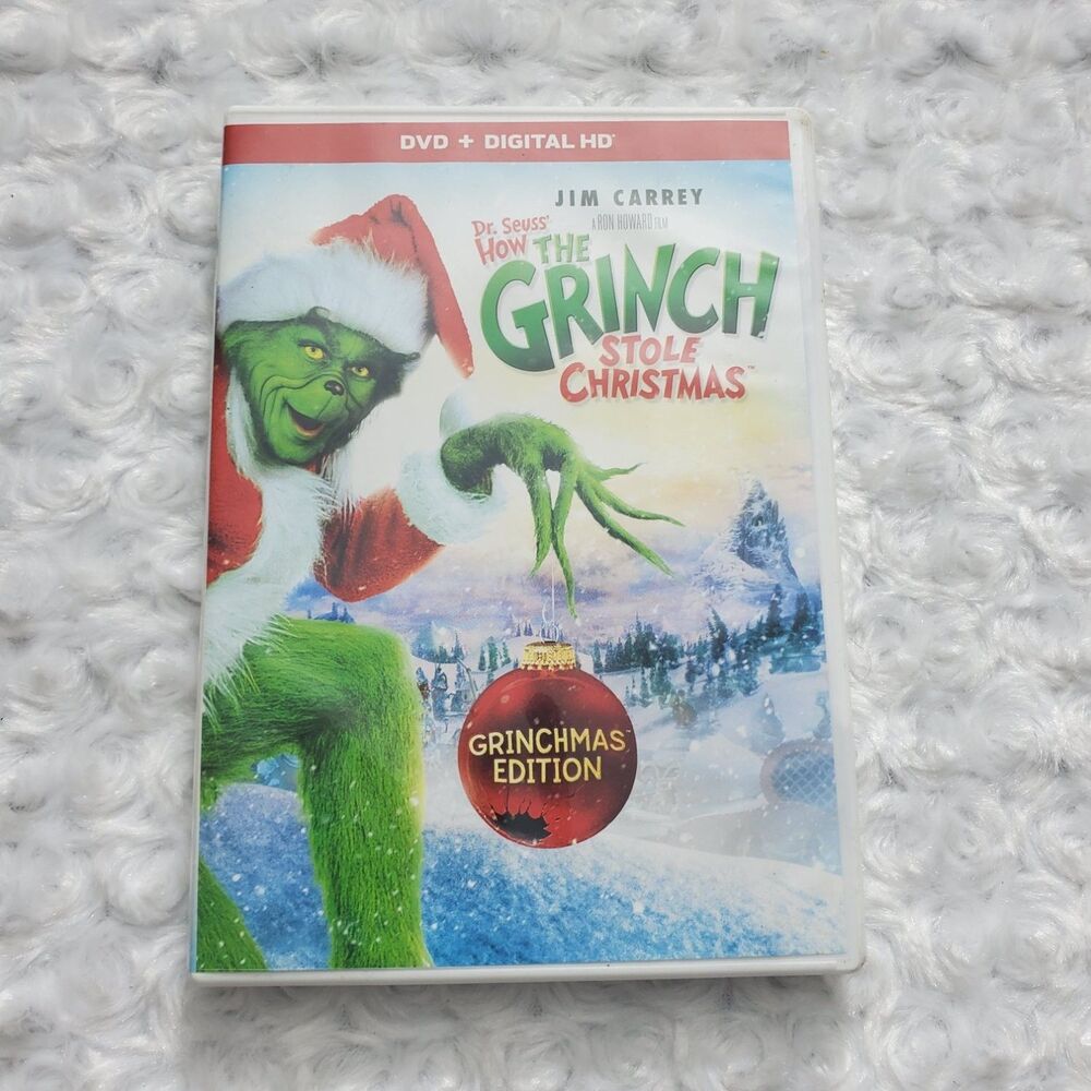 Dr. Seuss' How The Grinch Stole Christmas DVD Grinchmas Edition Jim Carrey 2000s